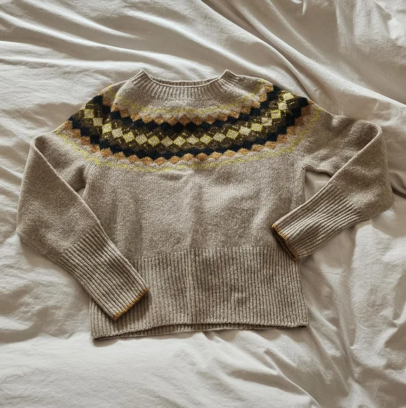 TOAST wool fairisle yoke sweater - Picture 2 of 5